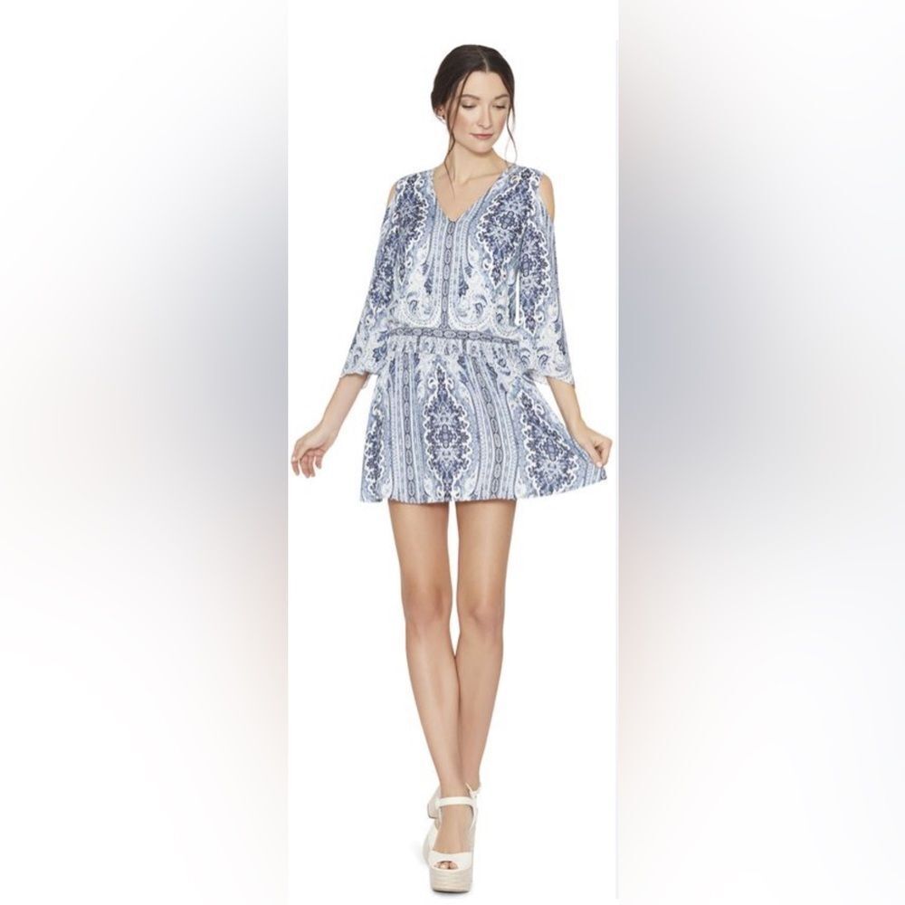 Alice & Olivia Palace Paisley blue dress women's size 2
